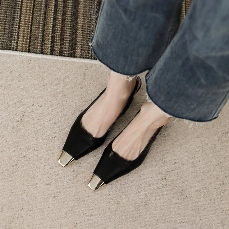 Leila | Tacones Slingback con Puntera Fina