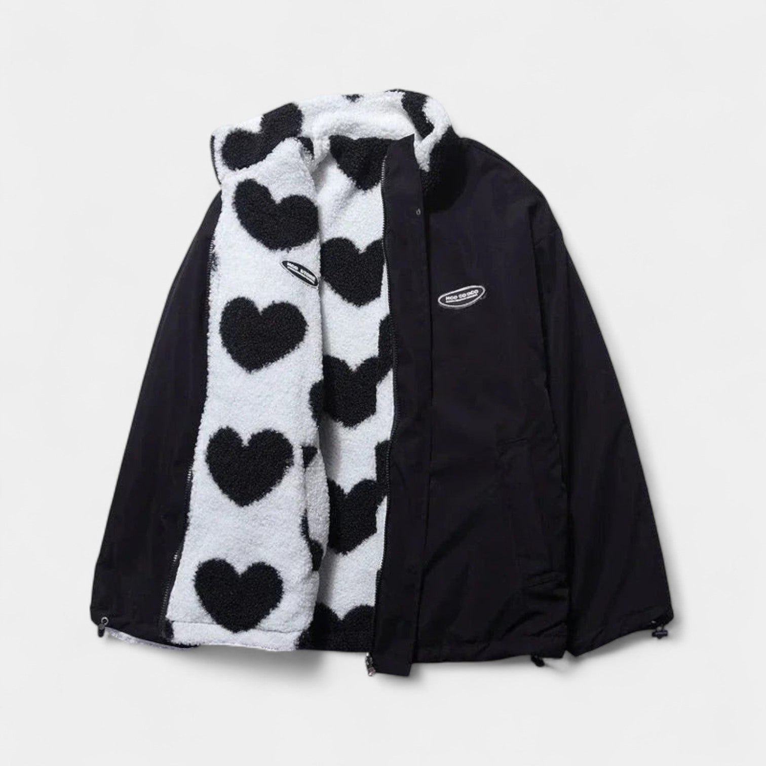 Maja – abrigo reversible con corazones