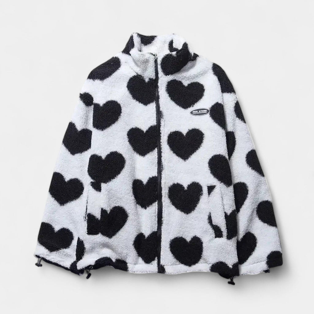 Maja – abrigo reversible con corazones