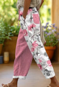 Soleil™ | Pantalones tobilleros con estampado bohemio