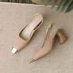 Leila | Tacones Slingback con Puntera Fina