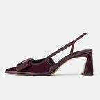 Scarlett | Tacones Slingback con Lazo Elegantes