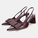 Scarlett | Tacones Slingback con Lazo Elegantes