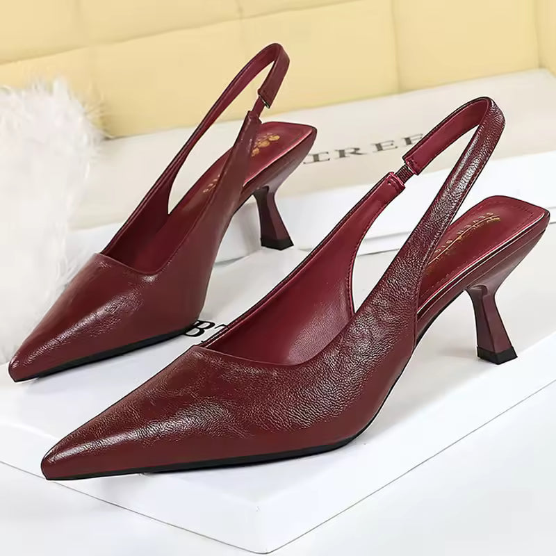 Brígida | Tacones Clásicos con Puntera Fina