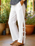 Lyara™ | Pantalones de pierna ancha con abertura lateral