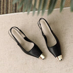 Leila | Tacones Slingback con Puntera Fina