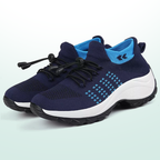 Ambulo Zapatos ortopédicos de tejido de punto - azul marino