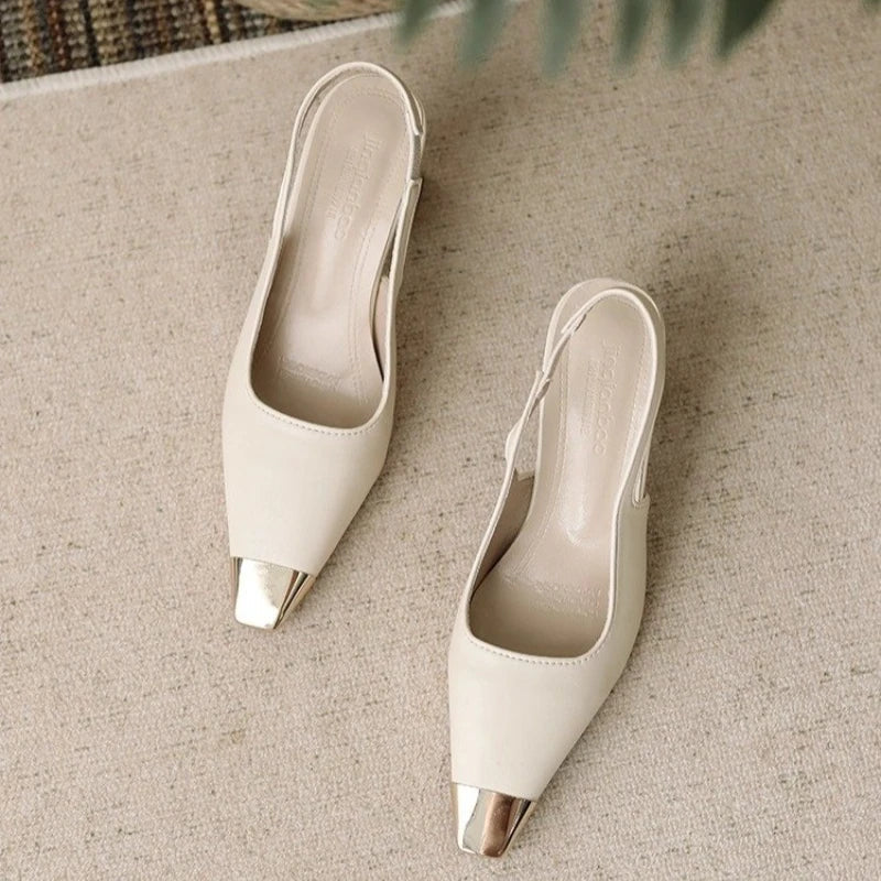 Leila | Tacones Slingback con Puntera Fina