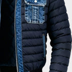 Leon™ | Chaqueta acolchada híbrida de denim para un estilo urbano