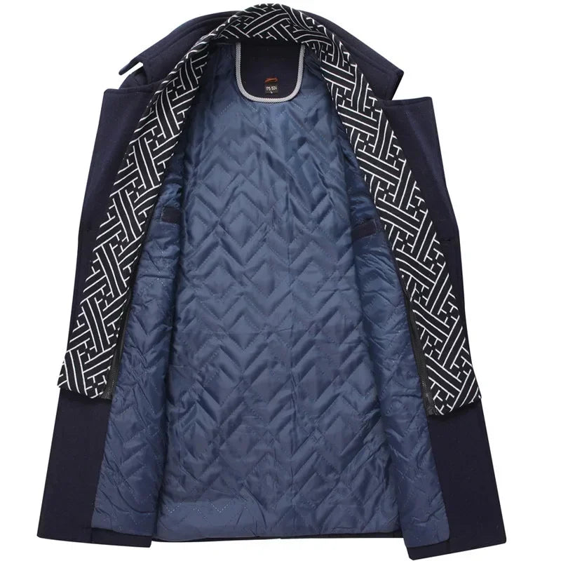 LEO FERRER | ABRIGO DE INVIERNO DE LANA PARA HOMBRE