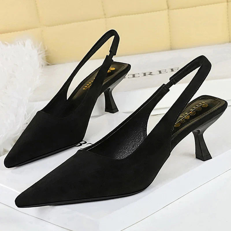 Brígida | Tacones Clásicos con Puntera Fina