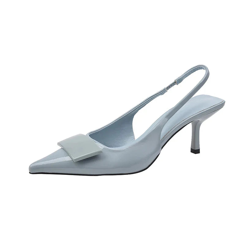Ana | Kitten Heels Slingback de Oficina