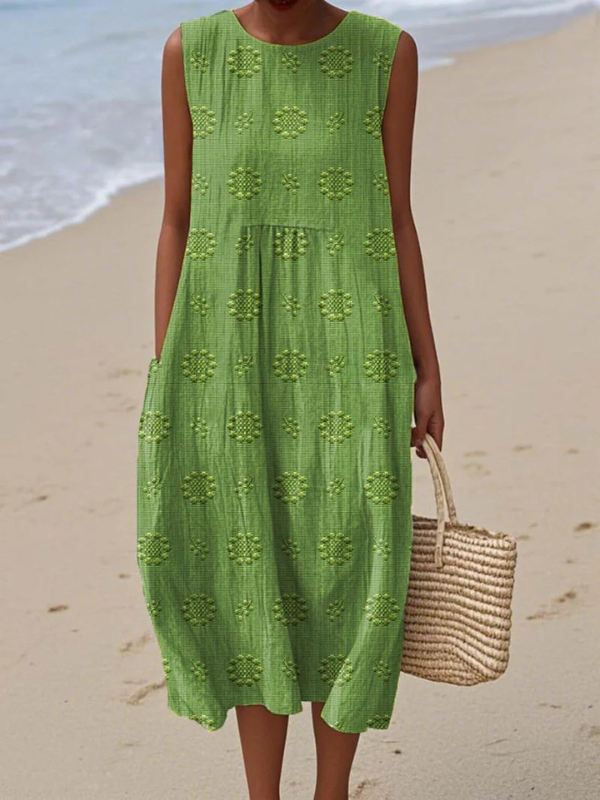 Sara™ | Vestido Midi con estampado