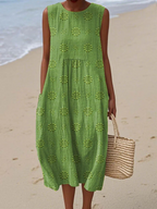 Rose™ | Vestido midi bordado