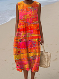 Faye™ | Vestido Midi de atardecer