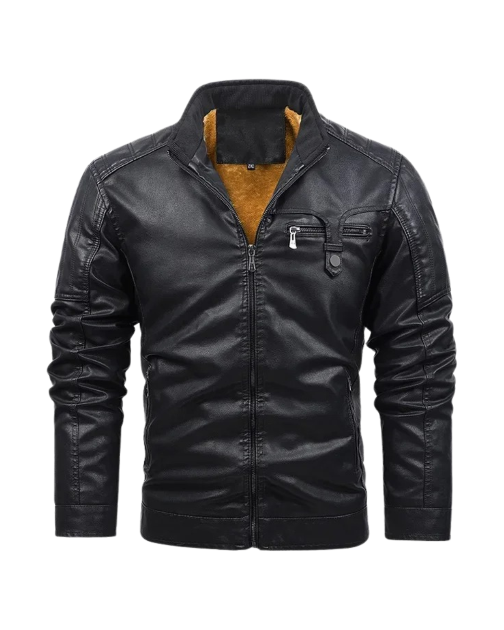 Lucas™ | Chaqueta de cuero con forro de felpa retro