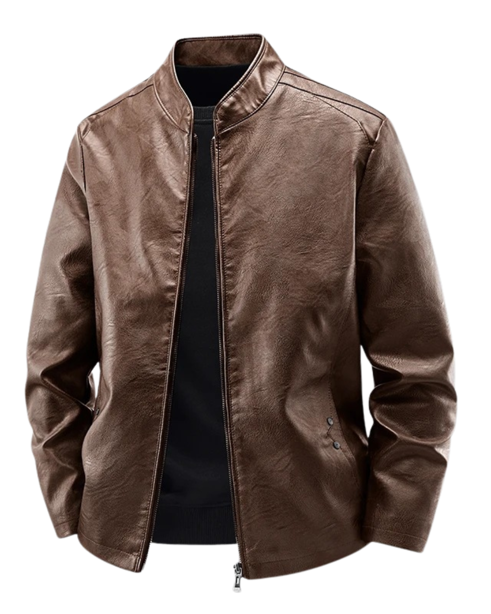 Juan™ | Chaqueta de cuero de motero