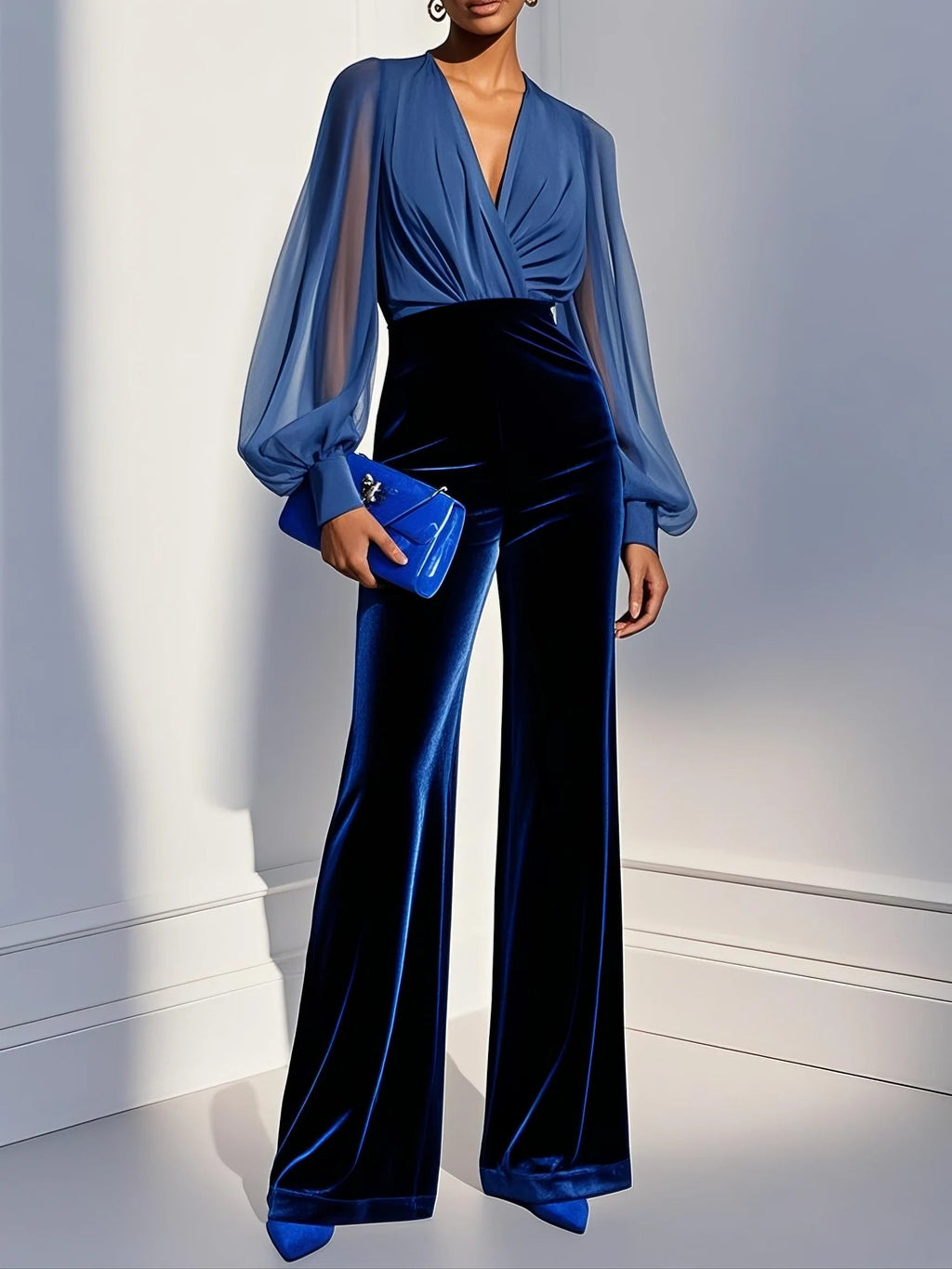Helena | Conjunto elegante Azul