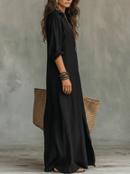 GEMA | Vestido largo cómodo que realza la silueta, ideal para el día a día