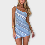 Kira - Vestido mini de un solo hombro a la moda