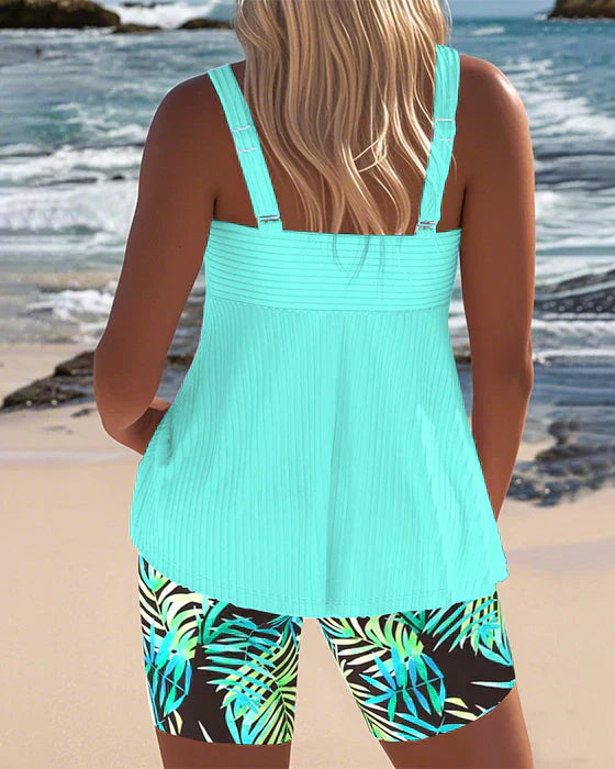 Patricia™ | Tankini a Rayas con Short