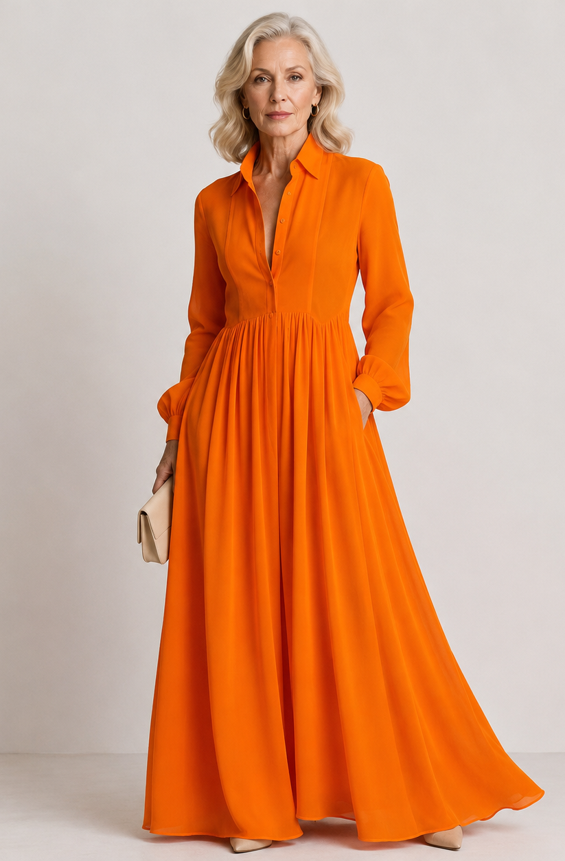 Lorena | Vestido Maxi de Flujo Suave