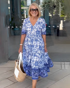 Keisha | Blusa Floral con Escote en V