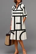 Elena | Vestido midi elegante y refinado