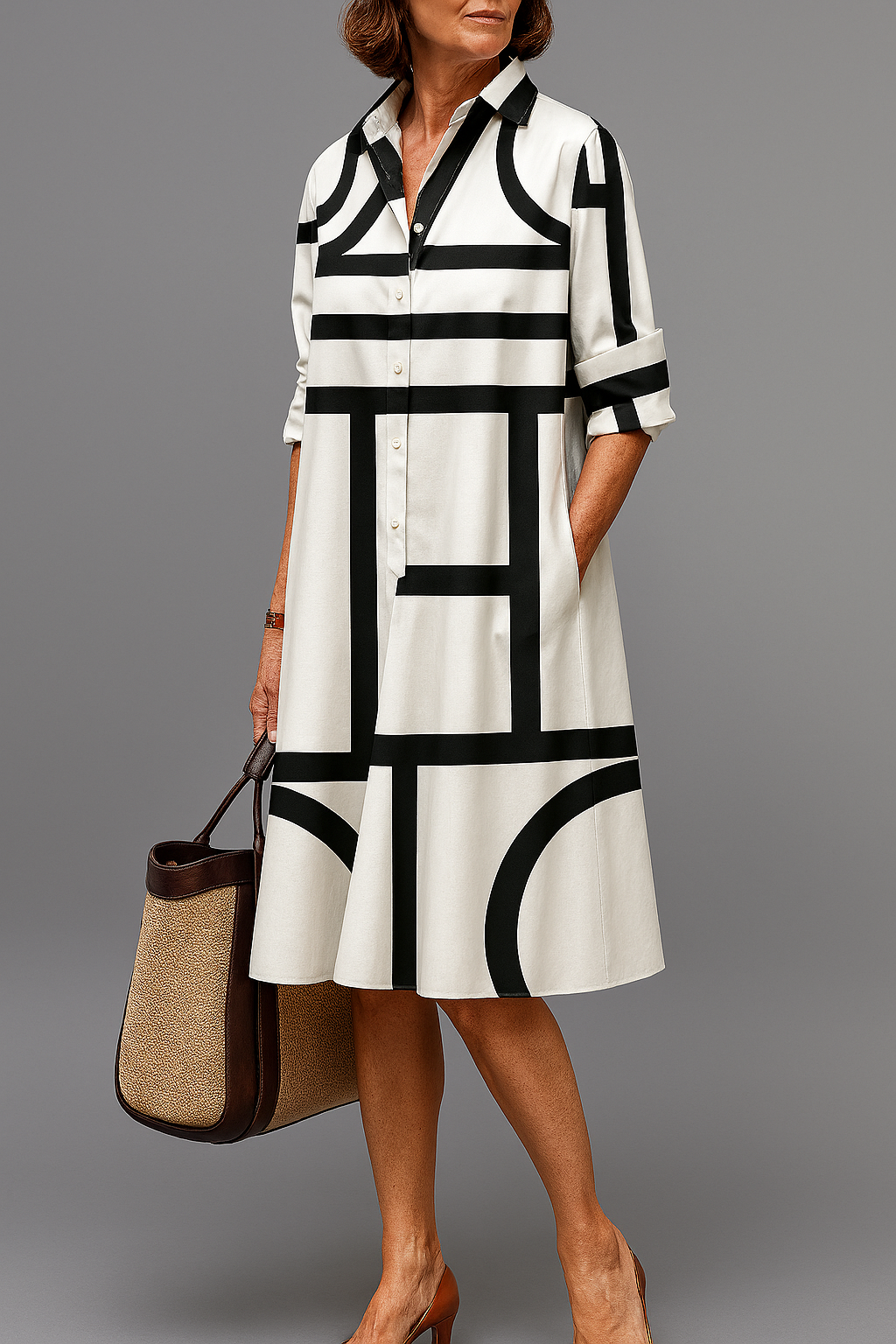 Elena | Vestido midi elegante y refinado