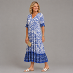 Keisha | Blusa Floral con Escote en V