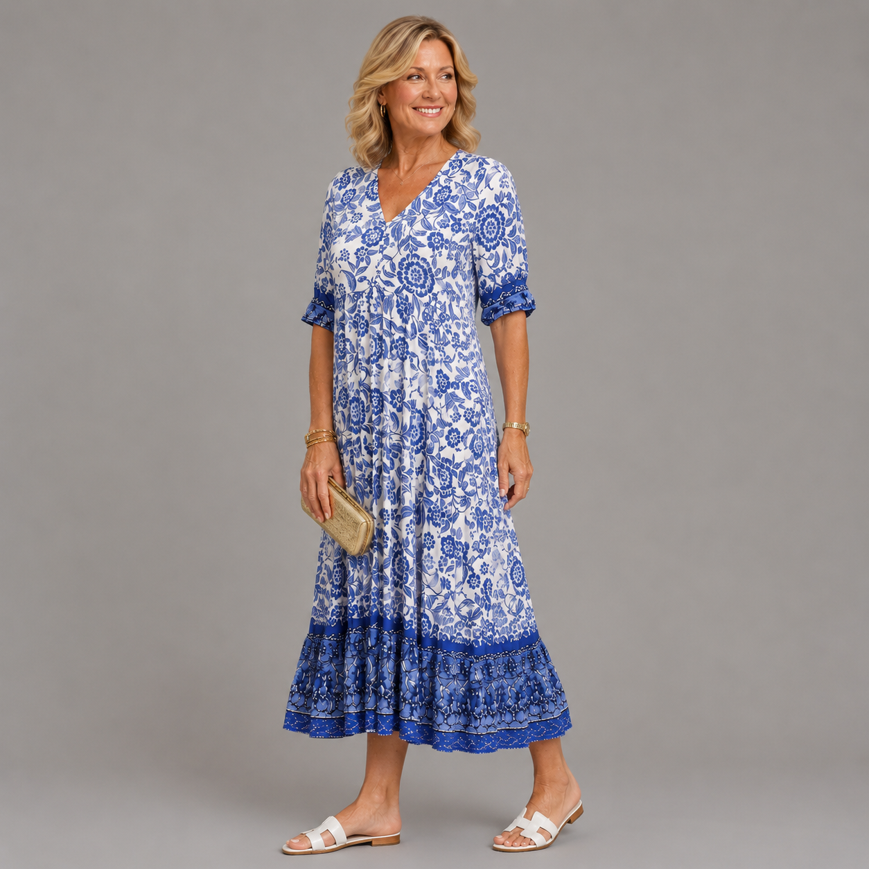 Keisha | Blusa Floral con Escote en V