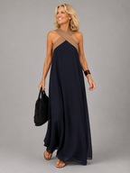 Valeria™ | Vestido Maxi de Elegancia Cruzada
