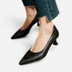 Amara | Salón Kitten Heel de Piel