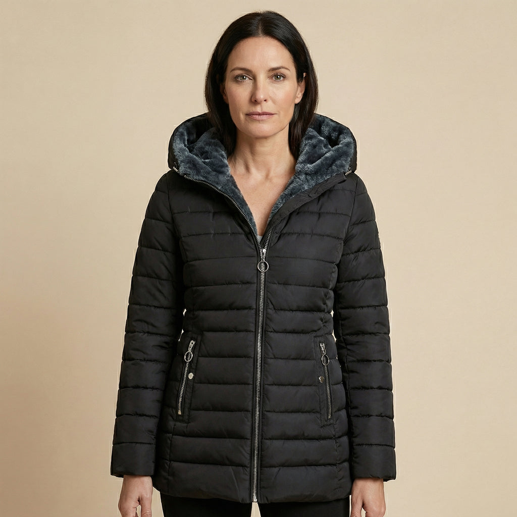 Alexandra | Abrigo acolchado impermeable con capucha