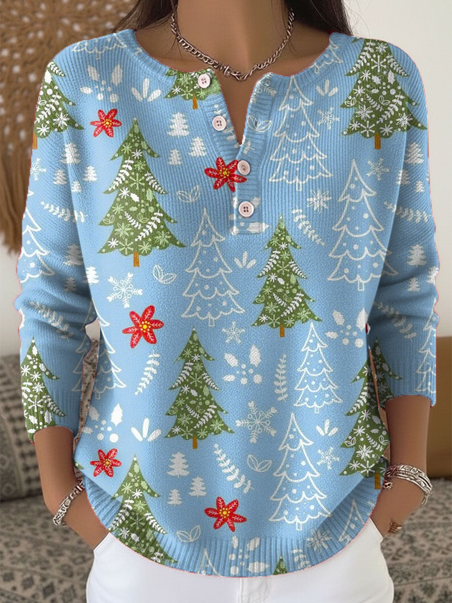 Sofie | Suéter navideño con botones