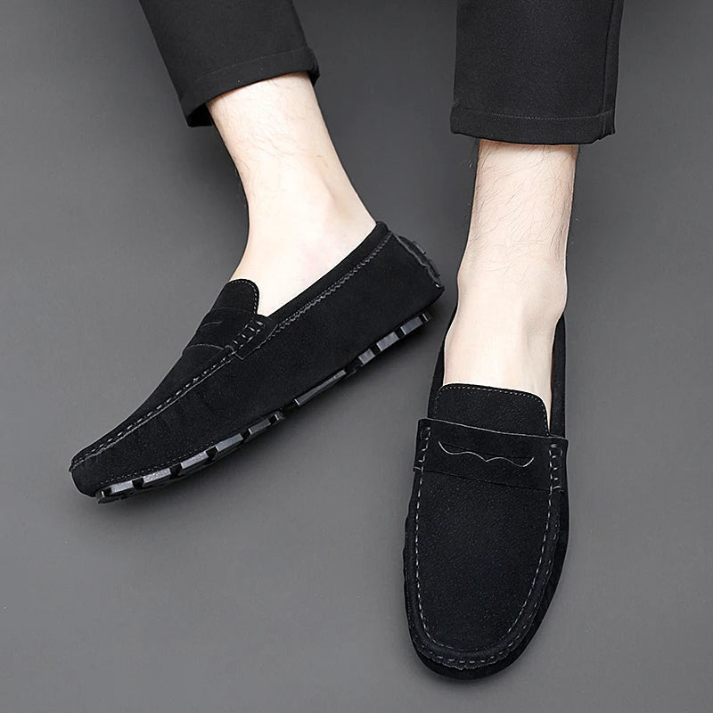 Mocasines de ante