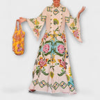 Lisa - vestidos maxi elegantes con estampado floral y diseño holgado