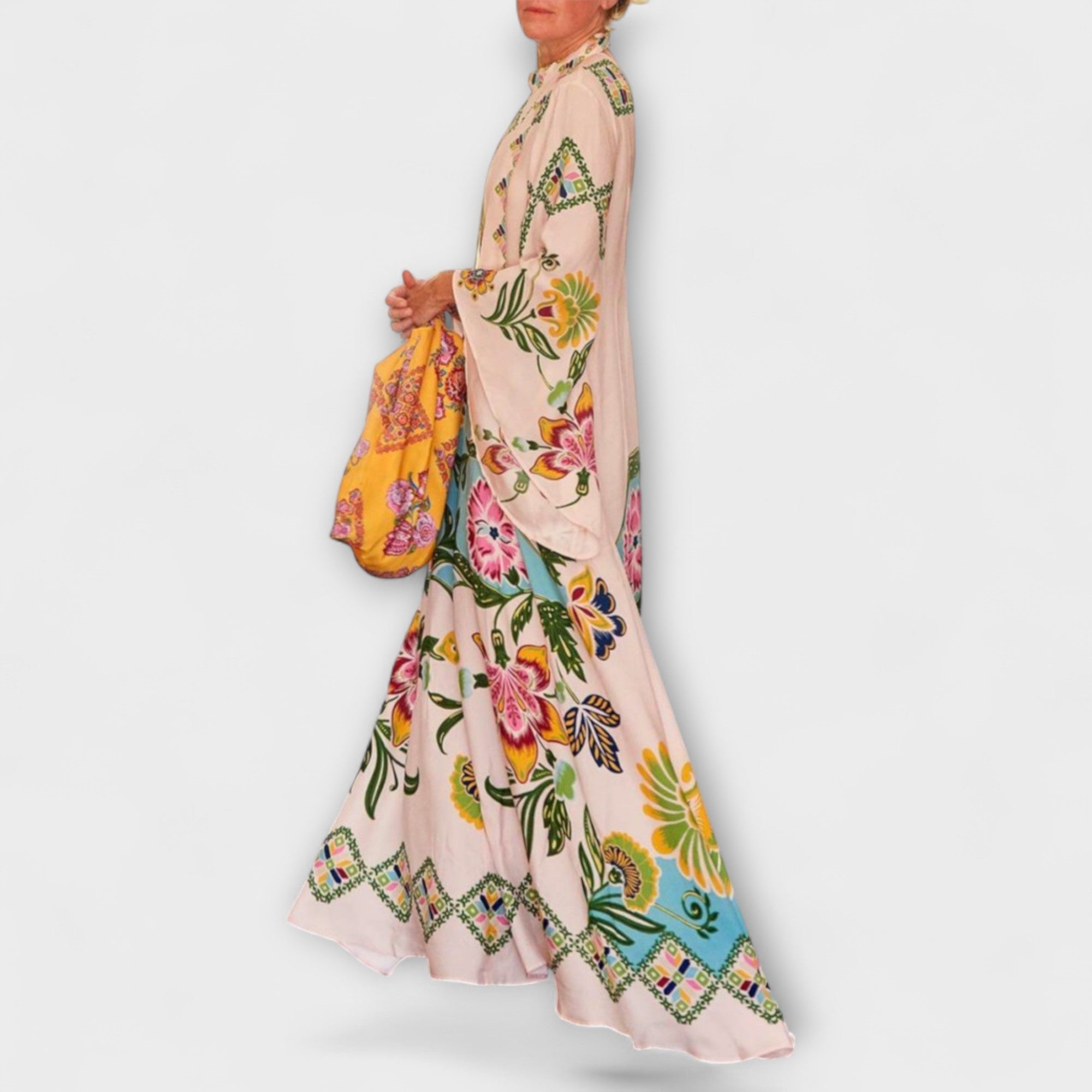 Lisa - vestidos maxi elegantes con estampado floral y diseño holgado