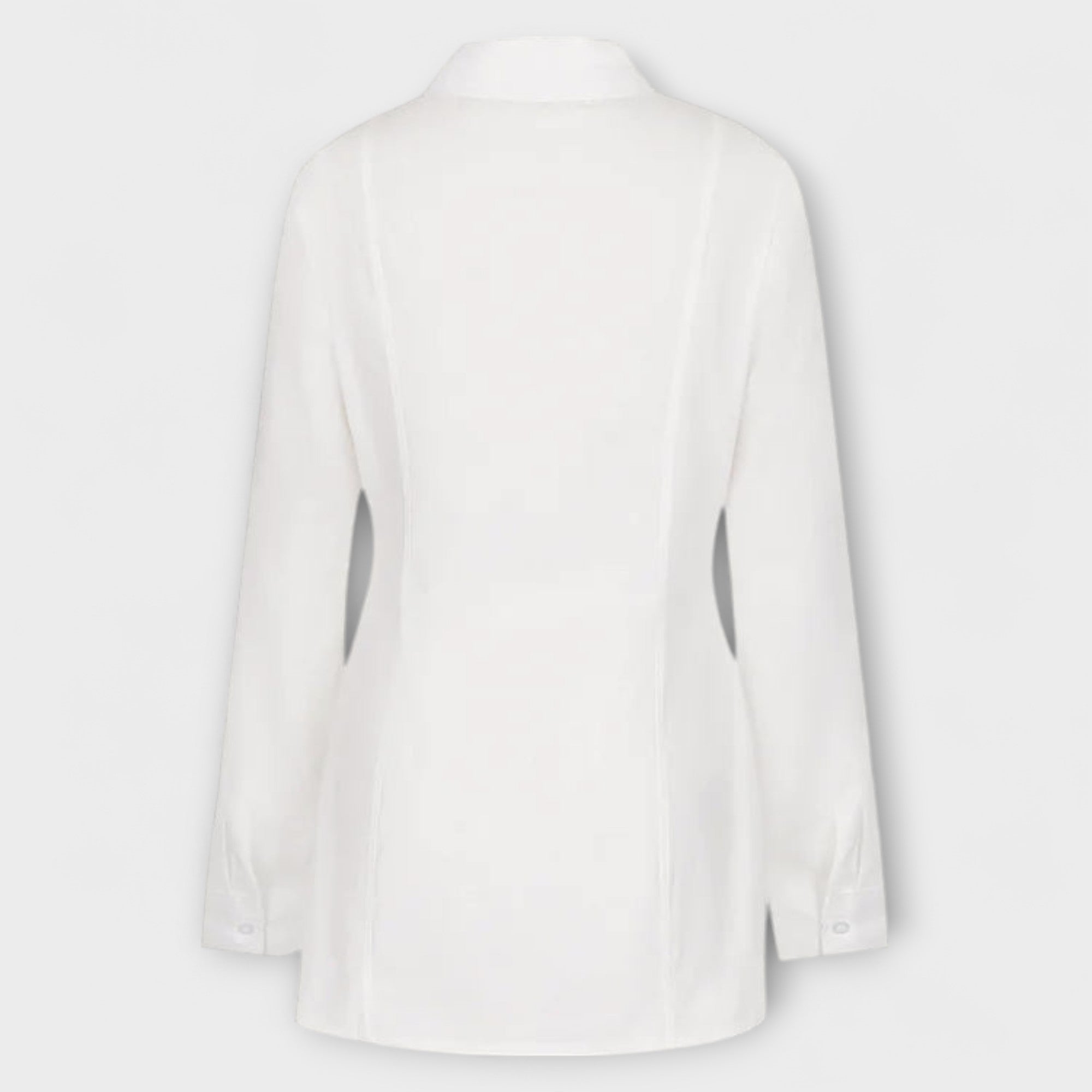 Indie - Vestidos plisados blancos con mangas largas