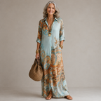 Evalexia | Vestido Maxi de Lujo con Estampado