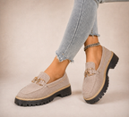 Romina - Mocasines de malla transpirable con suela gruesa