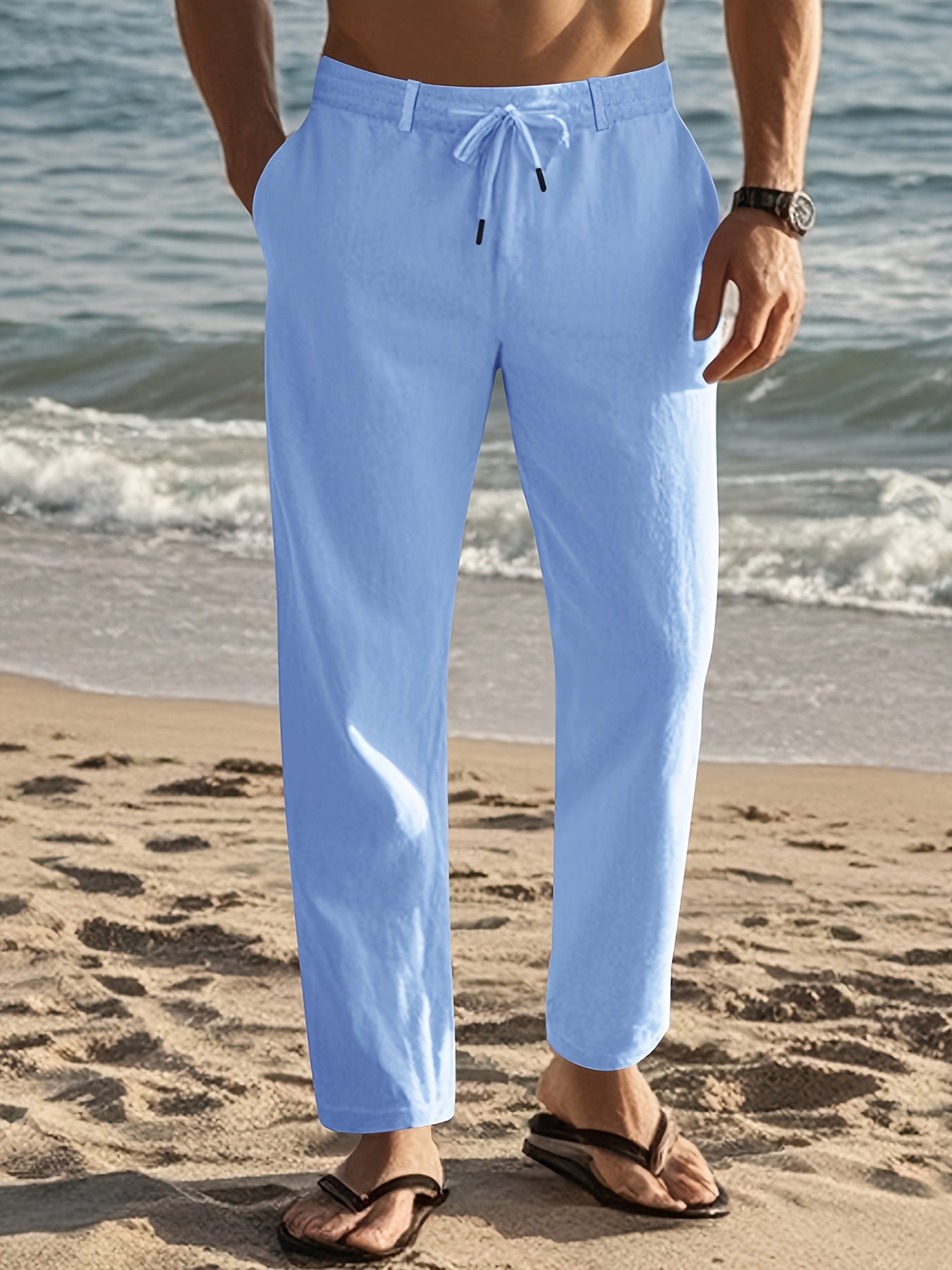 LEO FERRER | PANTALONES DE LINO PARA HOMBRE