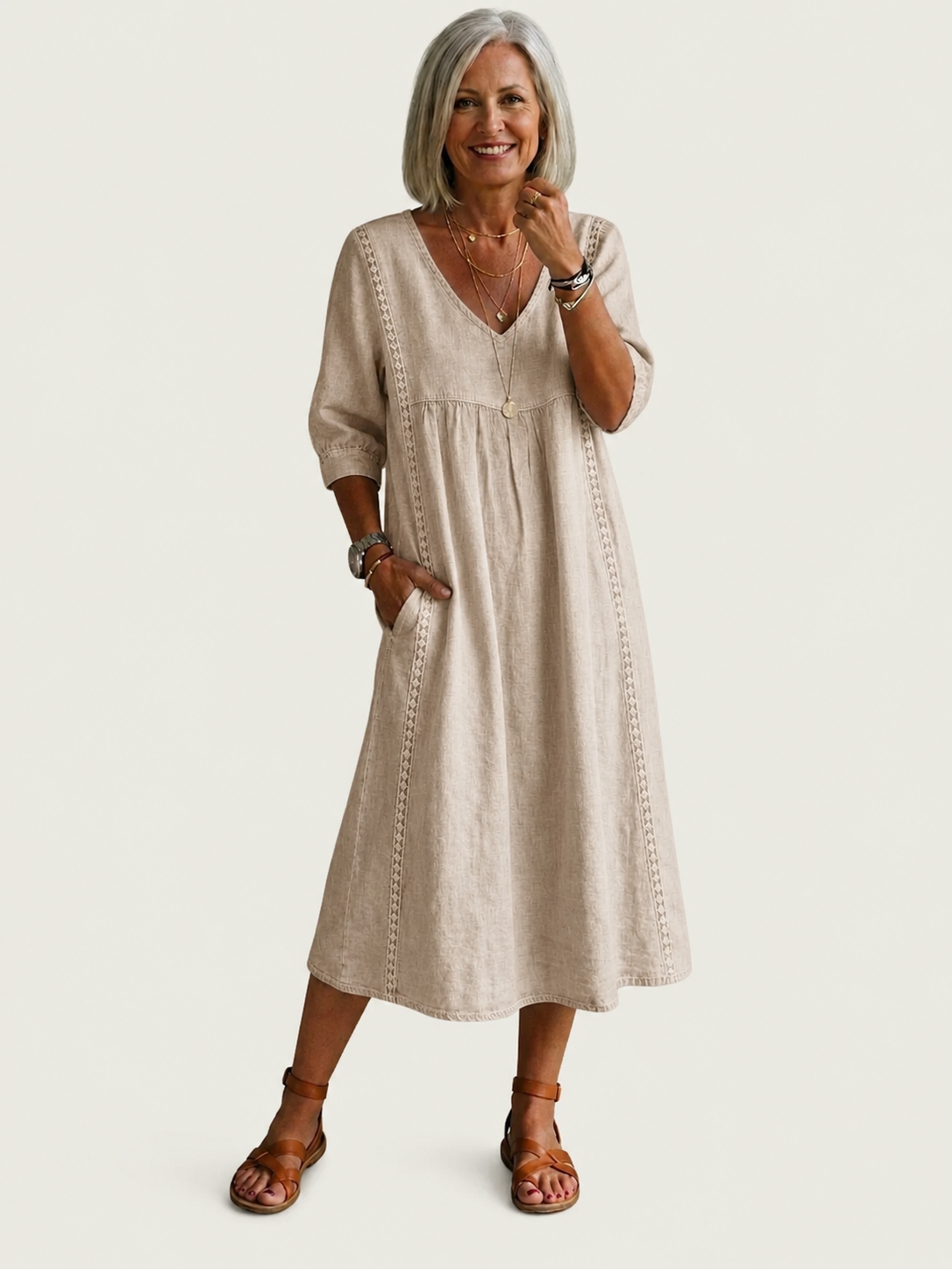 Julieta | Vestido Maxi Elegante en Silueta A
