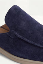 Mocasines náutico de gamuza azul marino