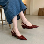 Elena | Tacones Slingback de Cuña Elegantes