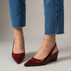 Elena | Tacones Slingback de Cuña Elegantes