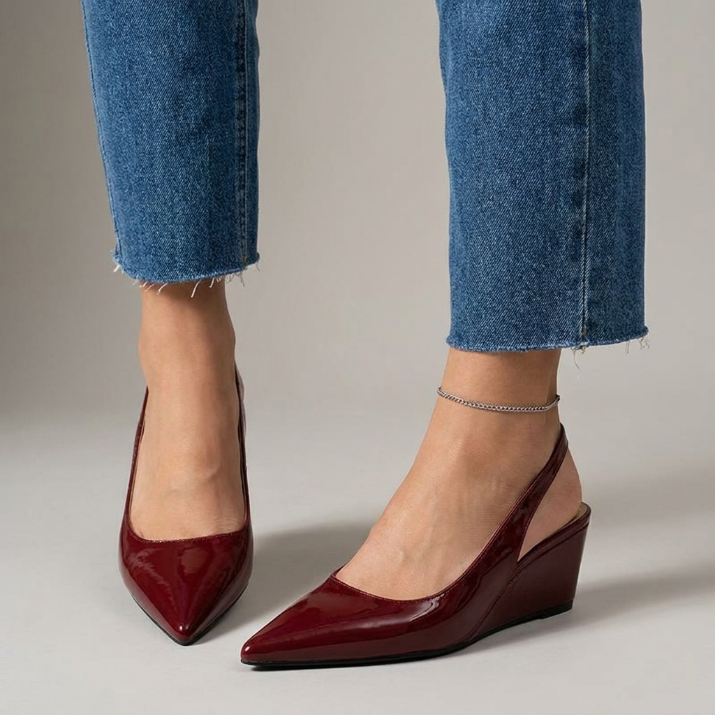 Elena | Tacones Slingback de Cuña Elegantes