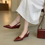 Elena | Tacones Slingback de Cuña Elegantes