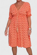 Kirra Vestido Boho Chic con Estampado Geométrico