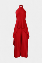Chrysoula Conjunto Asimétrico con Pantalón Plisado